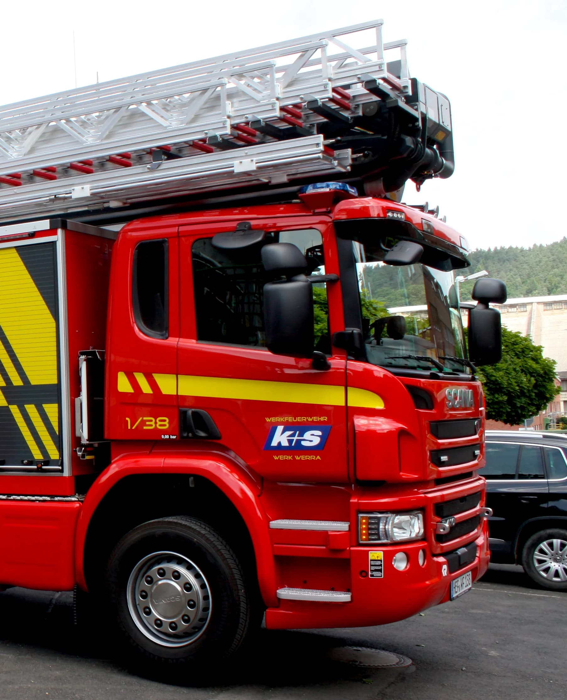 Hubrettungsbühne B42 bei K+S Werra